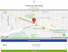 Tablet Screenshot of jonnas2goeastlansing.com